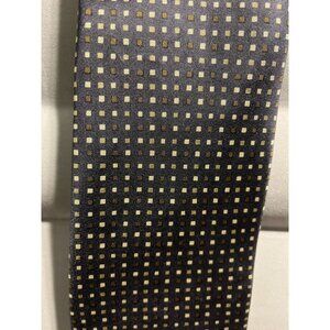 Eduardo Lugi 100% Silk Gray Dot Tie‎ Made in Italy 61.5x3.5